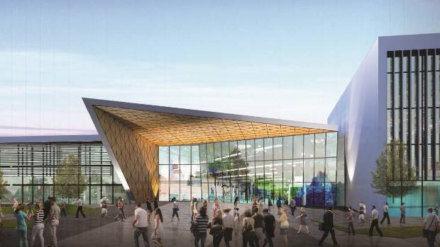 A concept drawing of the planned Christchurch metro sports facility.
