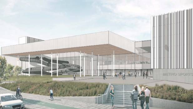 The planned exterior of the new facility.