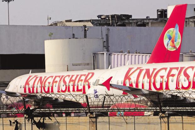 Kingfisher Airlines is the defunct airline of fugitive Vijay Mallya. NSEâs delisting move comes after BSE delisted over 200 companies from 11 May as trading in their shares remained suspended for over six months. Photo: Ramesh Pathania/Mint