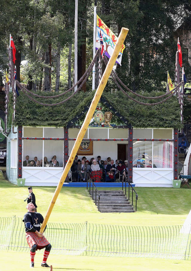 In the caber toss, athletes lift a nearly 20-foot pole and try to flip it end over end.