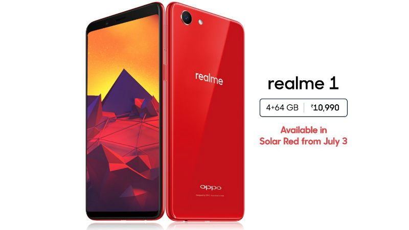 Realme 1 4G RAM Variant Coming in Solar Red Colour Starting Tomorrow