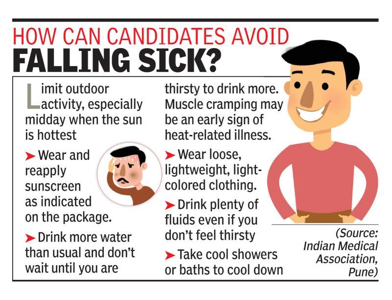Aspirants make lifestyle changes to cope with heat