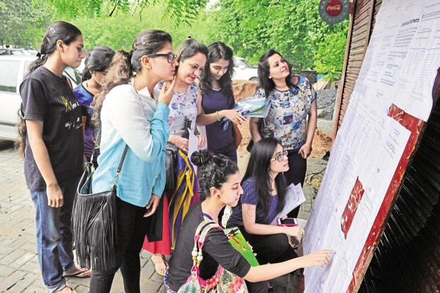 The highest DU cut-off was 99.66% for BSc (Hons) Electronics in SGTB Khalsa College. Photo: HT