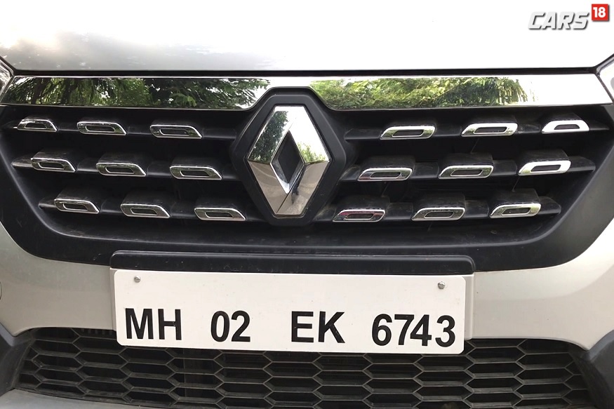 Renault Lodgy Stepaway jewel studded front grille. (Image: Siddharth Safaya/News18.com)