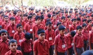 This Kerala School with has different uniforms