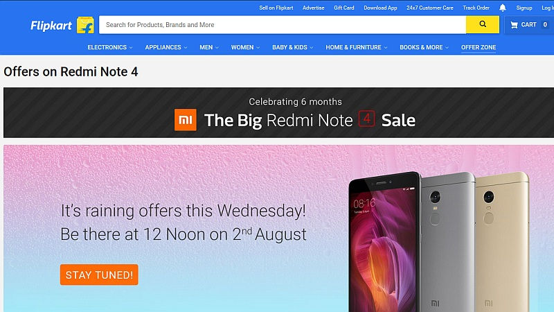 Xiaomi Redmi Note 4 to Be Available in India Today, With 'Big Sale' on Flipkart