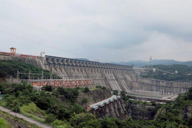 The Sardar Sarovar Dam over the Narmada rover at Kevadiya in Narmada district of Gujarat. Photo: AP