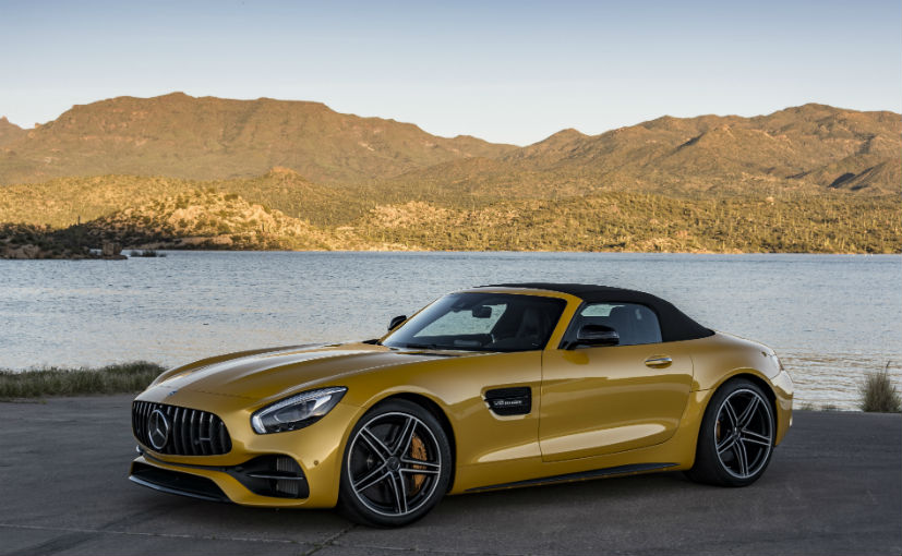 mercedes amg gt c with roof up