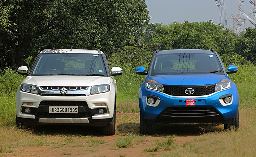 vitara brezza vs nexon front