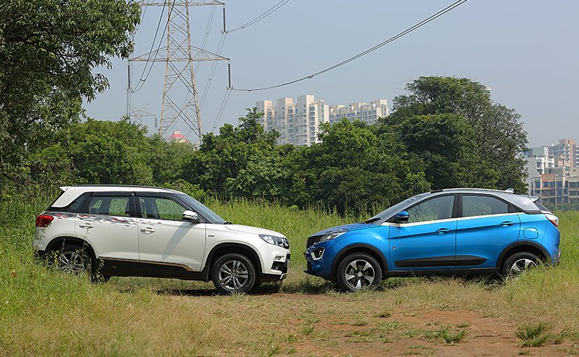 vitara brezza vs nexon side profile