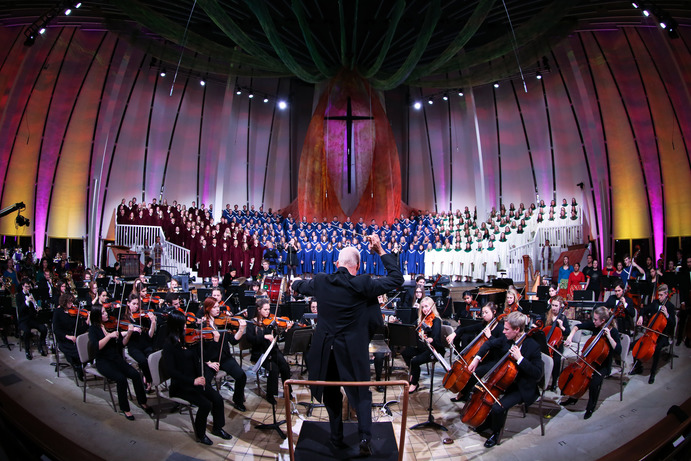 The Gustavus musicians are hard at work preparing for Christmas in Christ Chapel.