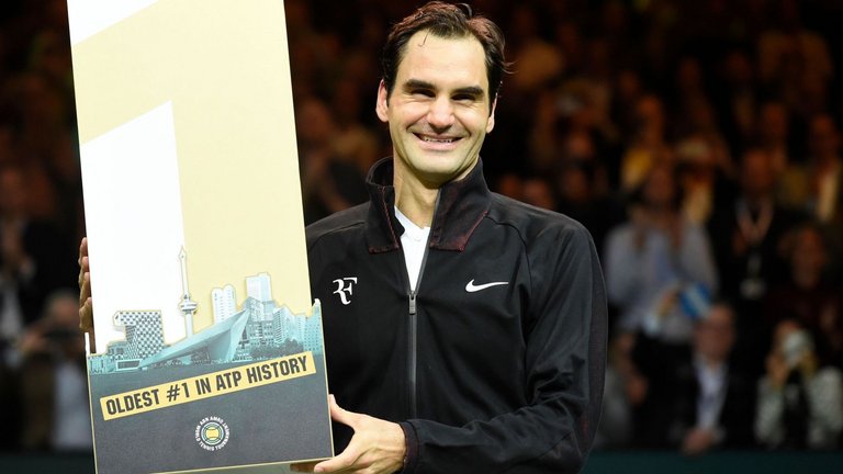Image result for Roger Federer becomes oldest world No 1 in tennis history