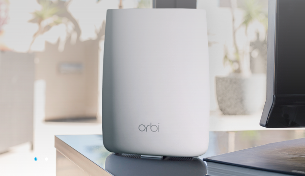 Mesh routers, like Netgear's Orbi, are rocketing in sales. 