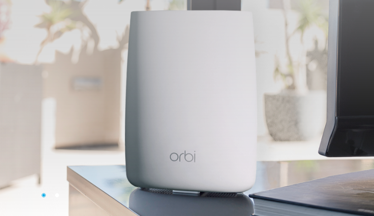 Mesh routers, like Netgear's Orbi, are rocketing in sales.