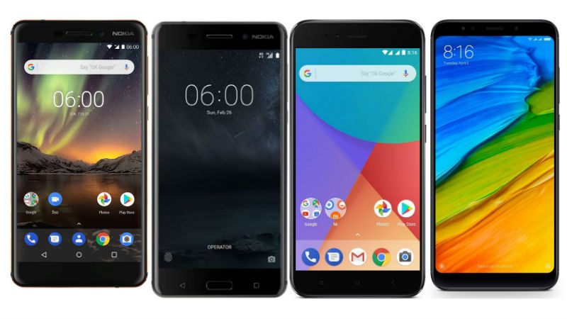 Nokia 6 (2018) vs Redmi Note 5 vs Nokia 6 vs Xiaomi Mi A1: Price, Specifications, Features Compared