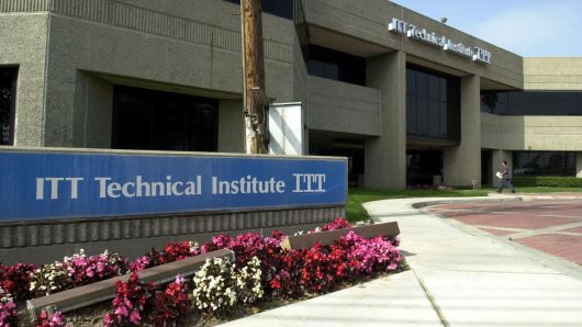 File photo of an ITT Technical Institute campus in Anaheim, California.