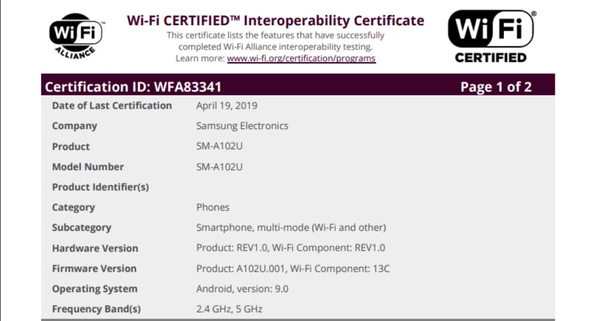 Samsung Galaxy A10e Gets Bluetooth, Wi-Fi Certification, Hints at Imminent Launch