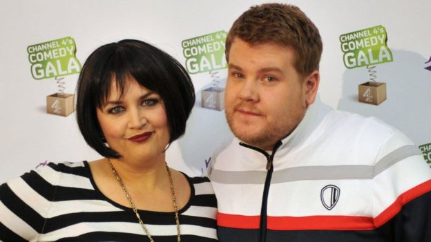 Ruth Jones and James Corden